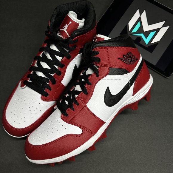 Nike Air Jordan 1 Alpha Menace Mid Chicago Football Cleats Men’s FJ6805-106 main image 6